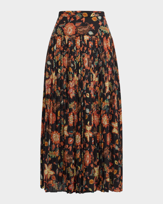 Alexi Pleated Midi Skirt